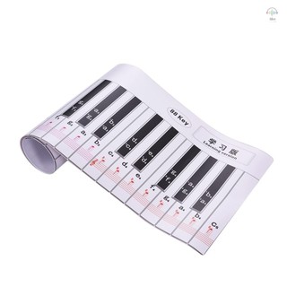 Phiên bản ngón tay 88 phím Bàn phím đàn Piano Bảng biểu đồ thực hành ngón tay có ghi chú & Tài liệu tham khảo Đàn Piano Hướng dẫn giảng dạy Công cụ hỗ trợ cho người kết hợp Học sinh Trẻ em