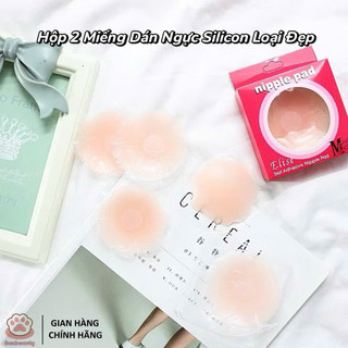 [Loại Đẹp] Hộp 2 Miếng Dán Ngực Silicon Tàng Hình Siêu Dính Sử Dụng Nhiều Lần