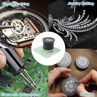 Cân LED 30X Kính lúp chiếu sáng Loupe với 6 Trắng 3 Đèn UV Kính lúp có thể sạc lại Cân biểu bì có thể hoán đổi cho nhau cho trang sức PCB Tem tiền xu Tranh dệt cổ,