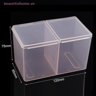 [Beautifulhome] 1 Hộp Bảo Quản Khăn Móng Tay Cotton Pad Lưới Đôi Độc Lập Hộp Bảo Quản Khăn Rửa Móng Tay Có Vỏ Chống Bụi Phụ Kiện Móng Tay [Làm Đẹp]