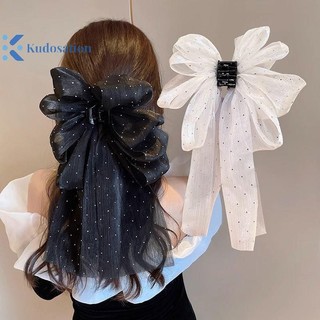 Kudosation Thời Trang Nơ Lớn Vuốt Tóc Kẹp Siêu Cổ Tích Tính Khí Mũ Đội Đầu Nữ Ngọt Ngào Phụ Kiện Tóc