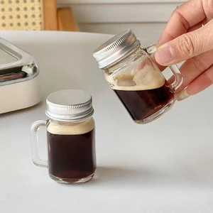 Lọ chiết cà phê thuỷ tinh mini nắp nhôm có tay cầm 3 dung tích