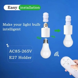 E27 Đế Giá Đỡ Đèn Không Dây Công Tắc Điều Khiển Từ Xa Ổ Cắm Đèn Không Dây Bóng Đèn Ổ Cắm Công Tắc Có Hẹn Giờ F19E