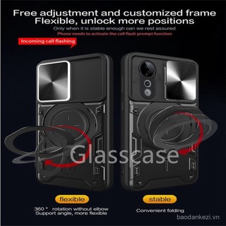 Ốp điện thoại cho Vivo V40 V50 V 40 V 50 lite pro V40pro V40lite VivoV50 VivoV40pro 5G, vỏ điện thoại bảo vệ, giá đỡ kim loại, vòng chống sốc, vỏ cứng phía sau