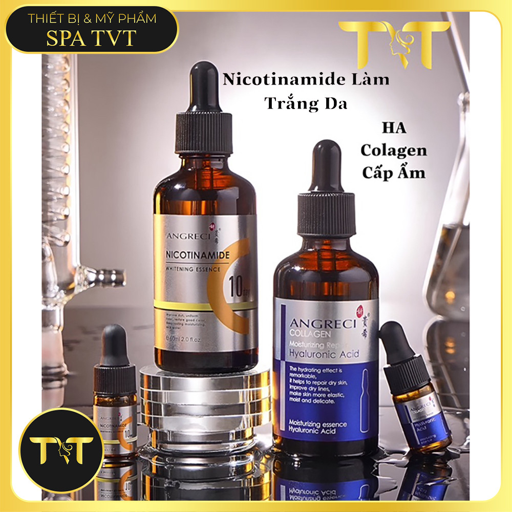 Tinh Chất Angreci 60ml H.A Collagen Dưỡng Ẩm Hoặc Nicotinamide Làm Sáng Da, Căng Bóng, Săn Chắc Da
