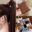 BORAGETE 5 Cái / bộ Dây buộc tóc, Giữ đuôi ngựa dày đầy màu sắc, Dây buộc tóc co giãn Phụ kiện tóc
