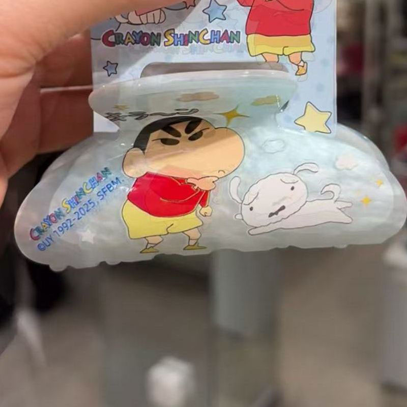 YT2 Crayon Shin-chan Kẹp Trung Bình Thời Trang Sáng Tạo Hoạt Hình Phụ Kiện Tóc Cá Mập Kẹp Tóc Học Sinh TY2