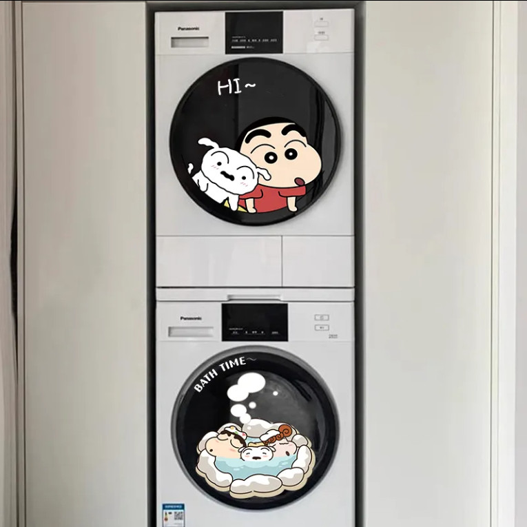 Bộ 4 nhãn dán Crayon Shin-chan chống nước, dùng cho tường, tủ lạnh, xe máy, xe hơi 4L81