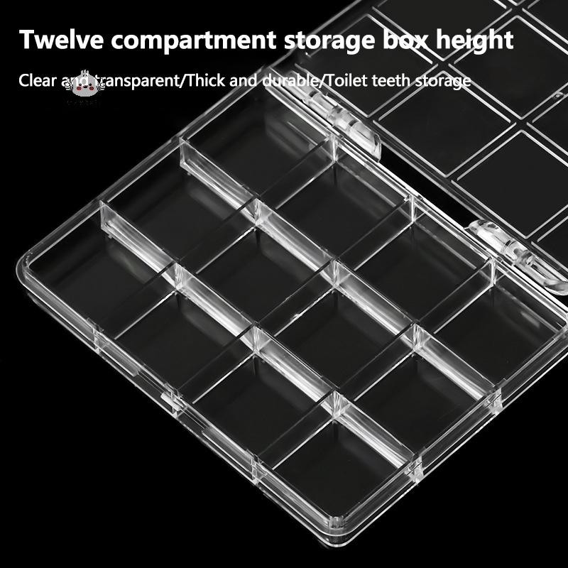 Maybest 12 Lưới Nhựa Tổ Chức Giá Đỡ Cho Móng Tay Nghệ Thuật Đá Trang Sức Lấp Lánh Phụ Kiện Hộp Bảo Quản Hạt Trang Trí Dụng Cụ Thu Thập {VN}