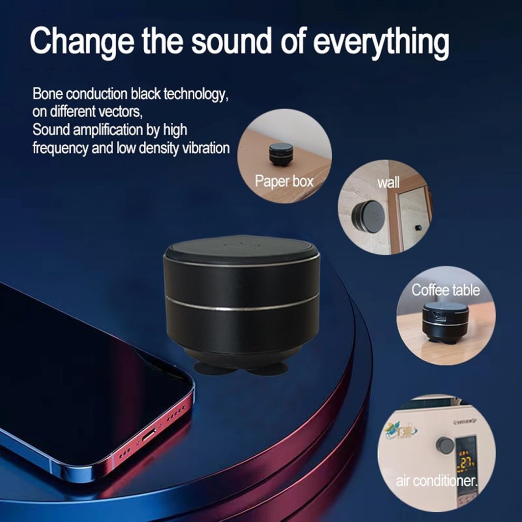 Ảnh Loa Buzzgo, Loa Buzzgo Echo, Mini Từ Hi Fi Chống Thấm Nước, Máy Âm Thanh Tiếng Ồn Trắng Di Động Mini, Không Dây Di Động Có Cốc Hút 4