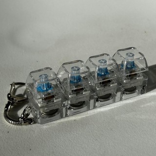 Móc khóa Fidget CORESSPACE, Bàn phím ngón tay giảm căng thẳng 3 / 4 / 9 phím, Nút chìa khóa Keycap thư giãn vượt qua thời gian Đồ chơi ghim thời gian dành cho người lớn