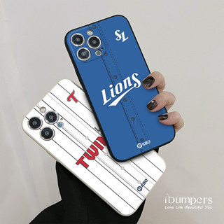 ibumpers Ốp Điện Thoại iPhone Phong Cách Năng Động Đội Sư Tử KBO Họa Tiết Cho IPhone 16 15 14 12 13 11 Pro Max IP 7 8 Plus X XS XR Ốp Lưng Silicon Mềm Chống Sốc
