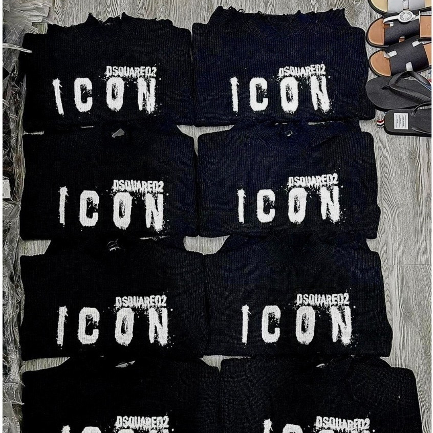Áo Len DSQ Icon Vảy Sơn KCloset Áo Sweter Chất Len Mịn Dày Dặn Dáng Rộng Nam Nữ NA501