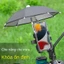 Giá đỡ điện thoại di động cho xe máy và xe điện, có ô, giá đỡ định vị chống sốc, chống mưa và nắng