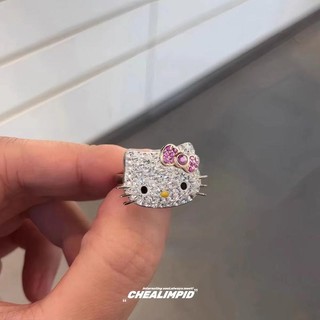 Nhẫn sáng bóng kitty cô gái nóng bỏng thiên niên kỷ dễ thương