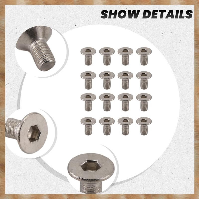[S Z] Ổ cắm lục giác M3 x 6mm Bu lông vít đầu phẳng chìm 50 chiếc