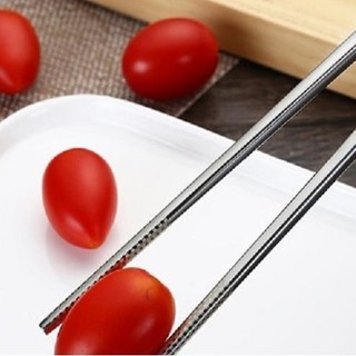 ( đũa 304 nên mua  ) Set 10  đôi đũa Inox Chất Lượng Cao 33gr/đôi Có Khắc Laser Chống Trượt