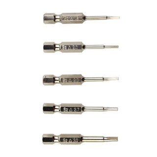 [Fuxin] 5 Chiếc Tua Vít Đầu Tam Giác Từ Tính Thép 1 / 4 Chuôi Lục Giác 50mm