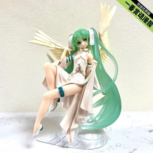 TENITOL Hatsune Miku Light Angel Lady Hai Chiều Đẹp Cô Gái Hình Anime Máy Tính Để Bàn Trang Trí Mô Hình