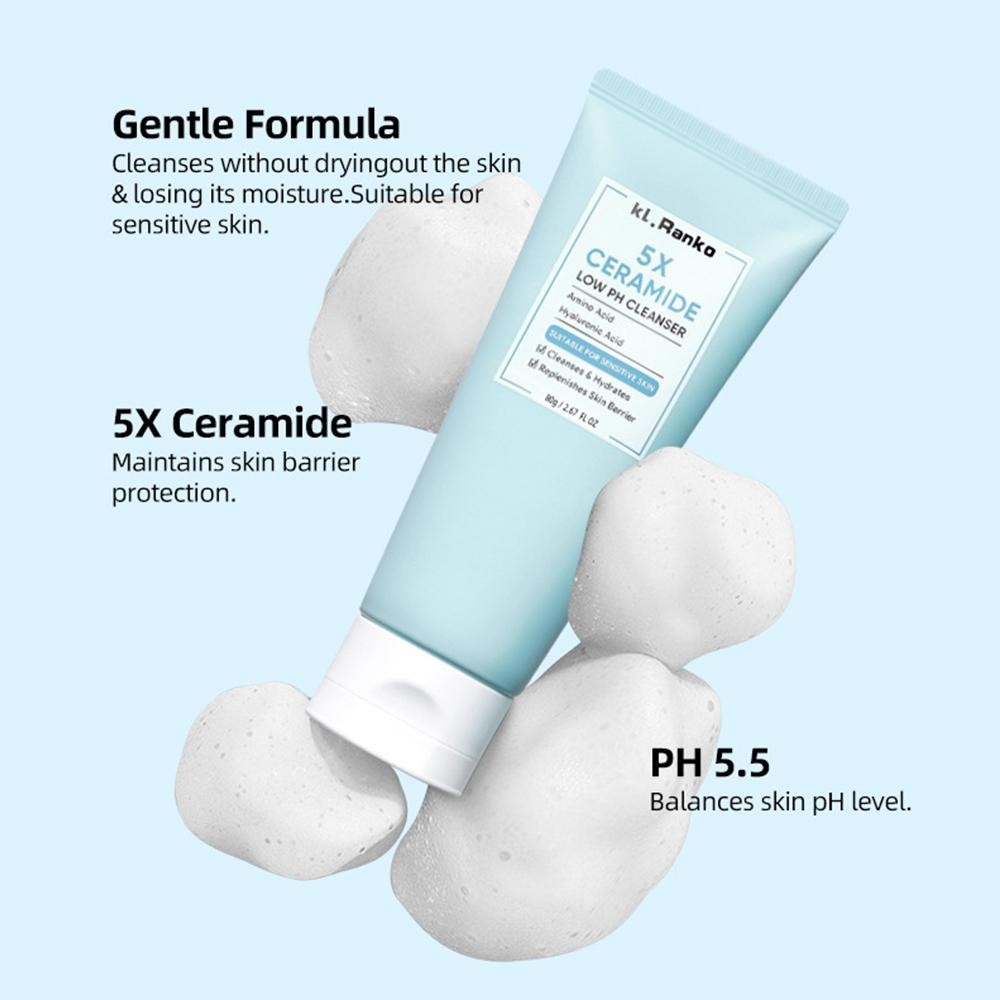 Sữa rửa mặt Ceramide Low pH 80g dưỡng ẩm, chăm sóc da, nuôi dưỡng da C4o9