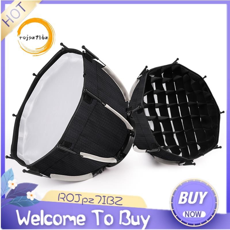 Hộp mềm hình bát giác 30cm Mini Bowens Mount Phát hành nhanh Hộp mềm lưới tổ ong cho ZU60 hoặc M60 COB Fill Light Studio