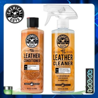 Combo 2 chai vệ sinh ghế da Chemical Guys Leather Care Clean & Condition 473ml, chăm sóc ghế da