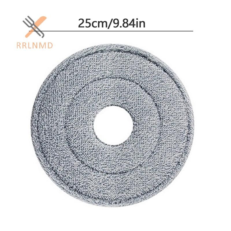 Rrlnmd 25cm Tròn Lau Đầu Vải Xoay Vòng Để Vệ Sinh Sàn Miếng Lót Thay Thế Nhà Phụ Kiện Đa Năng 360 Xoay Thùng Khăn MỚI