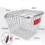 Giỏ sau xe đạp MONOSTYLE kim loại điều chỉnh được, phù hợp xe leo núi và xe gấp, màu đen/bạc