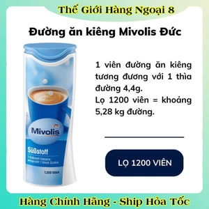 ĐƯỜNG ĂN KIÊNG MIVOLIS Substoff CHO KETO, DAS TIỂU ĐƯỜNG HỘP 1200 VIÊN của Đức -Date Mới Đủ Bill