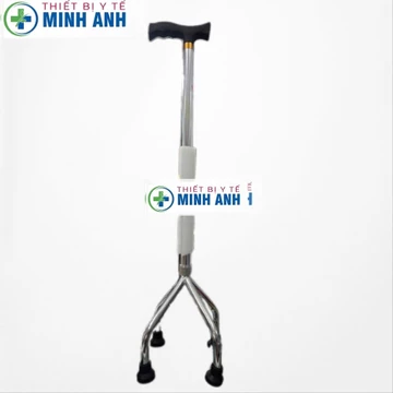 Chỉnh Cao Thấp Được] Gậy Chống 3, 4 Chân - Gậy Tập Đi Người Già
