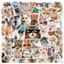 50 Cái Sticker Meme Mèo Nhiều Họa Tiết Chống Nước, Dán Trang Trí Laptop, Mũ Bảo Hiểm, Vali, Xe Ga