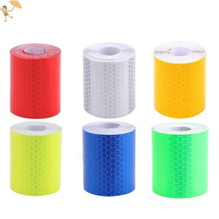 [Gou] 1m * 5cm Xe Tải Phản Quang Tự Dính Băng Cảnh Báo An Toàn Cuộn Phim Miếng Dán VN