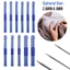 Kim đan thẳng 35cm Móc móc thép không gỉ Dụng cụ đan DIY