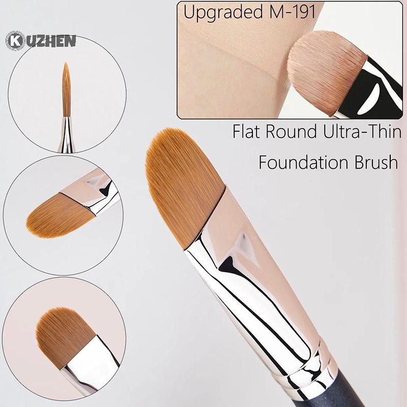 Kuzhen Flat Round Siêu Mỏng Che Khuyết Điểm Cọ Trang Điểm Đường Viền Che Khuyết Điểm Dụng Cụ Trang Điểm 4 Kích Cỡ HOT