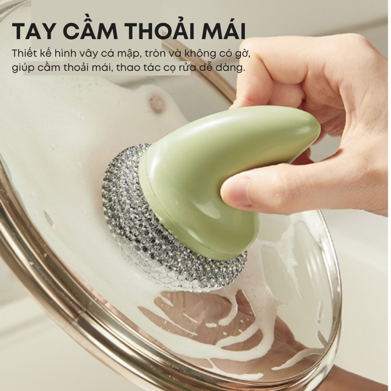 Dụng Cụ Cọ Rửa Chén Bát Xoong Nồi Bếp Ăn KOOBEE Đầu Bàn Chải Tháo Rời Thay Thế Cọ Rửa Đa Năng | 196