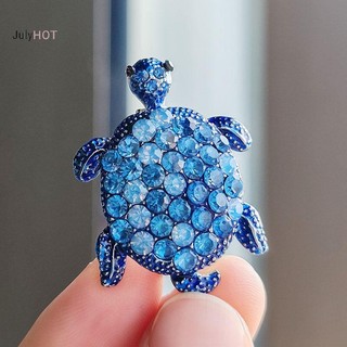 Julyhot Vintage Kim Cương Giả Rùa Động Vật Thổ Cẩm Cho Nữ Áo Chân Trang Sức Quà Tặng Massivedeals