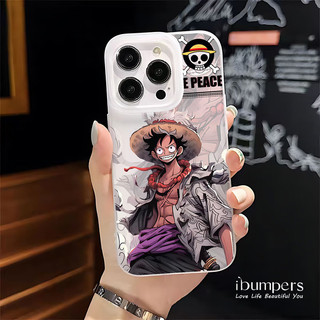 ibumpers Ốp Điện Thoại iPhone Cool Anime One Piece Luffy Ace Họa Tiết Ốp Lưng Trong Suốt Nhám Mờ Chống Bẩn Chống Sốc Cho IPhone 16 15 14 12 13 11 Pro Max IP 7 8 Plus X XS XR