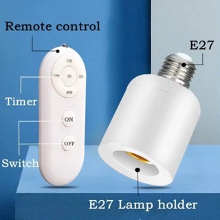 E27 Đế Giá Đỡ Đèn Không Dây Công Tắc Điều Khiển Từ Xa Ổ Cắm Đèn Không Dây Bóng Đèn Ổ Cắm Công Tắc Có Hẹn Giờ F19E