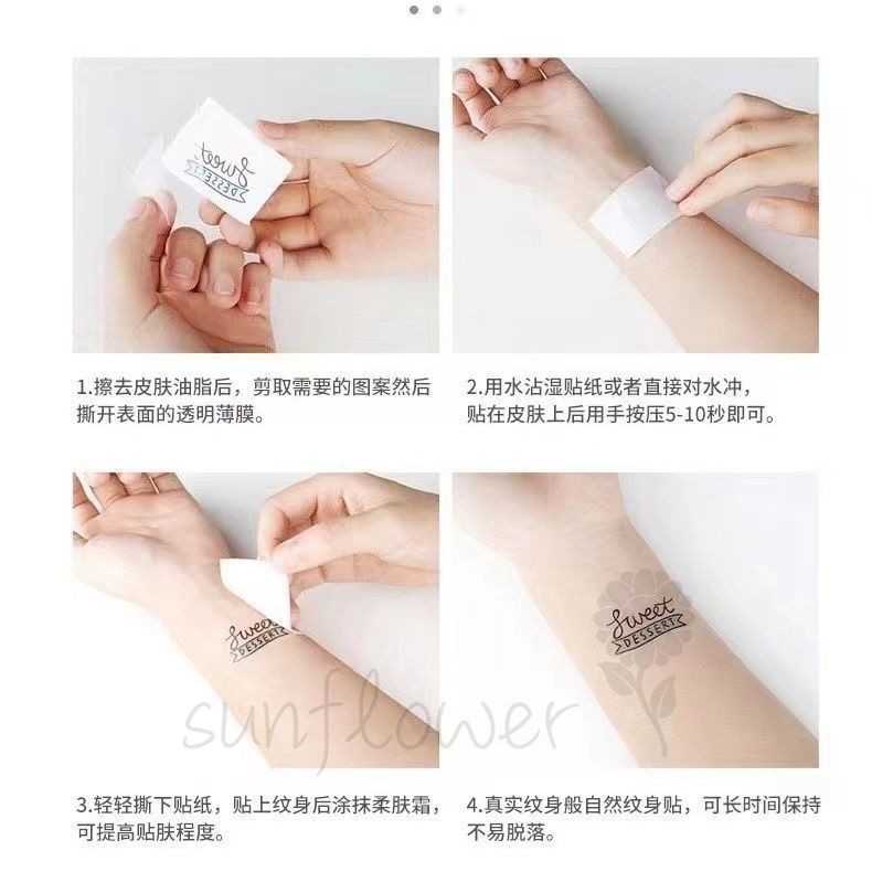 [Hướng dương] Nhãn dán hình xăm mèo Dopamine hoạt hình dễ thương không thấm nước lâu trôi