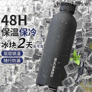 Dung Tích Lớn Ice Master Cup Thép Không Gỉ Giữ Nhiệt Cốc Cao Cấp Thể Thao Nước Nam Di Động ins Đơn Giản Cốc Cô Gái