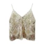 KANGN Halter Bras, Sequin Bead Slim Summer Tank Top, Cổ chữ V Bling Bling Dạo Phố Áo Vest Corset dành cho Nữ