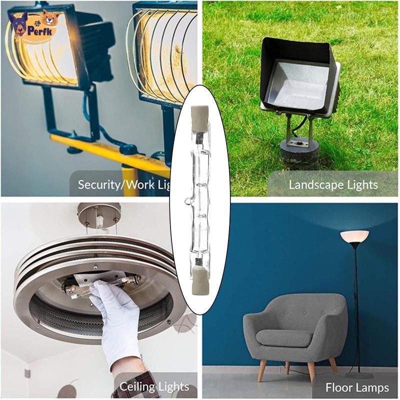 Bóng đèn tuyến tính Halogen Góc chùm tia 360 độ 2800K Đèn pha tiết kiệm năng lượng Ấm áp