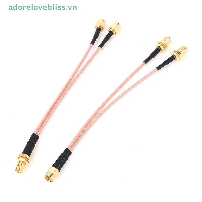 Thêm SMA đến 2X SMA Nam Nữ Loại Y Bộ Chia Kết Hợp Nhảy Cáp Pigtail BSS