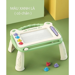 Bảng vẽ tự xóa cho bé thông minh có chân bàn, bảng từ tính tập viết, tập vẽ cho bé