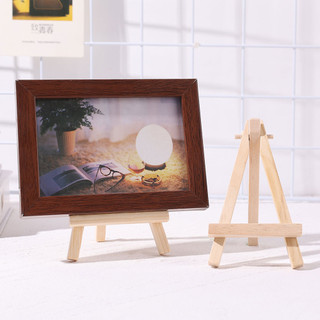 [Đến 3-5 ngày] Chân đế ba chân bằng gỗ Mini có thể gập lại để trưng bày nghệ thuật cho trẻ em | Giá đỡ điện thoại di động / máy tính bảng, Giá đỡ máy tính để bàn bằng gỗ nguyên khối cho tranh thủ công 7-15cm