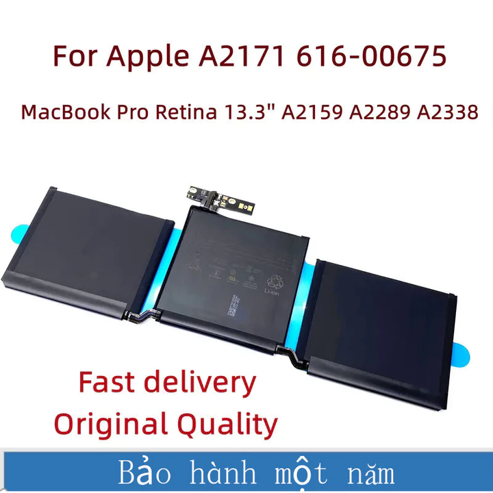 Pin Laptop A2171 Công Cụ Miễn Phí 616-00675 Dành Cho Apple MacBook Pro Retina 13.3'' A2159 Năm 2019 13 inch A2289 A2338