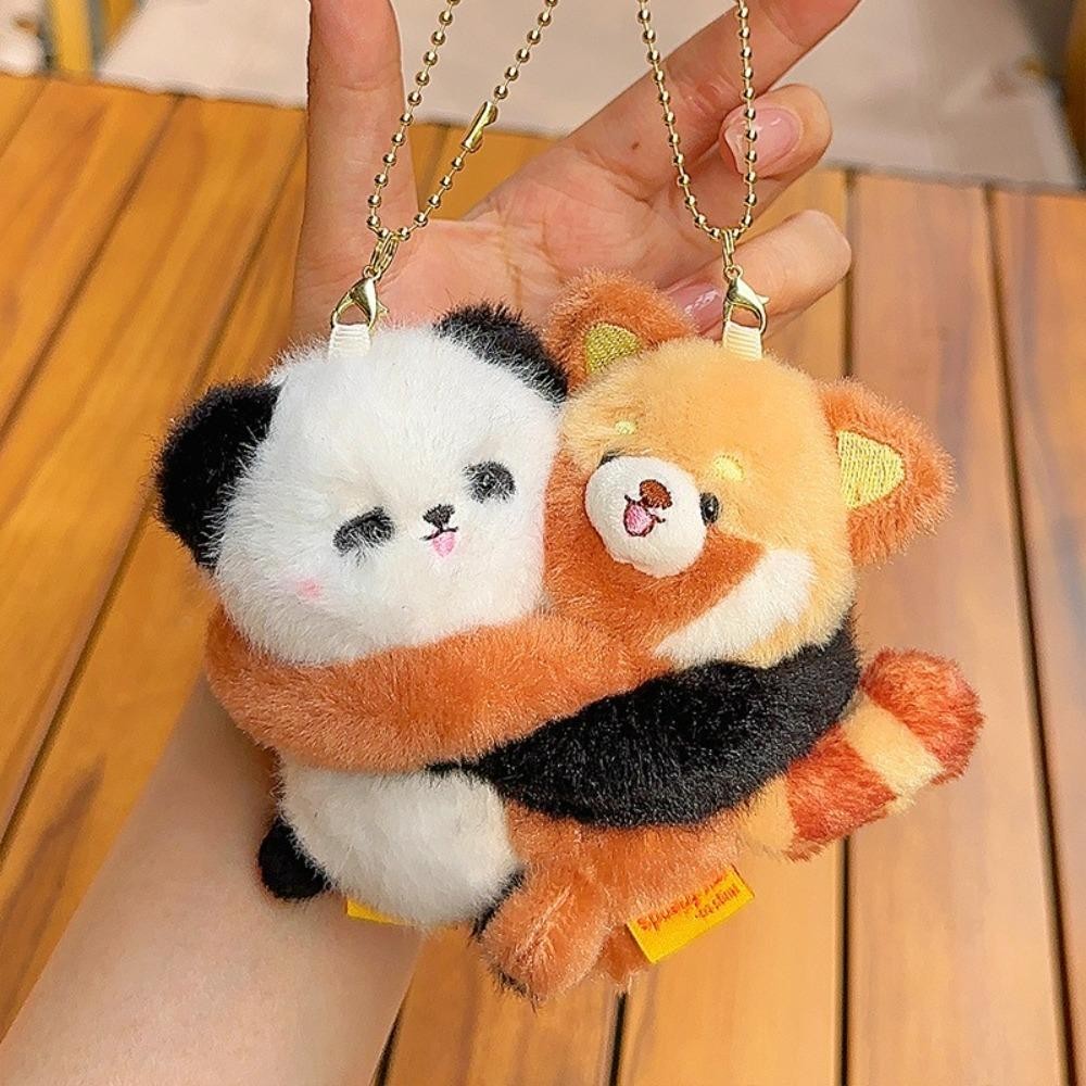 Móc Khóa Búp Bê WOAY, Mặt Dây Chuyền Túi Động Vật Ôm Hoạt Hình, Mềm Mại Dễ Thương Sang Trọng Vui Nhộn Bạn Bè Móc Khóa Cặp Đôi Trẻ Em Quà Tặng