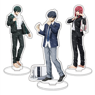 15Cm Anime Màu Xanh Khóa Acrylic Đứng Sexy Cậu Bé Ryusei Shidou Hình Đồ Ngủ Seishiro Nagi Bàn Đồ Tra