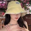 Mũ chống nắng mùa hè KANGN, Mũ xô hai mặt in hoa, Mũ chống nắng đa năng thời trang Mũ nữ du lịch ngoài trời