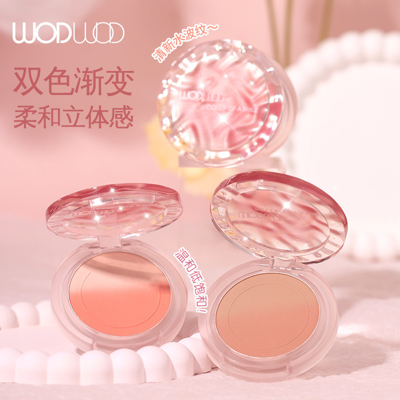 ✨2293 Hidden WODWOD Gradient Blush Niche Thương hiệu khỏa thân Trang điểm tự nhiên Matte Rouge Phấn mắt lớp Sun Red 25.4.20